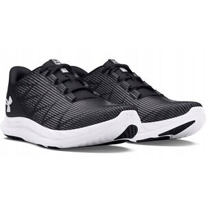 Under Armour Women's 7 Charged Speed Swift Black White 3027006-001 NEW